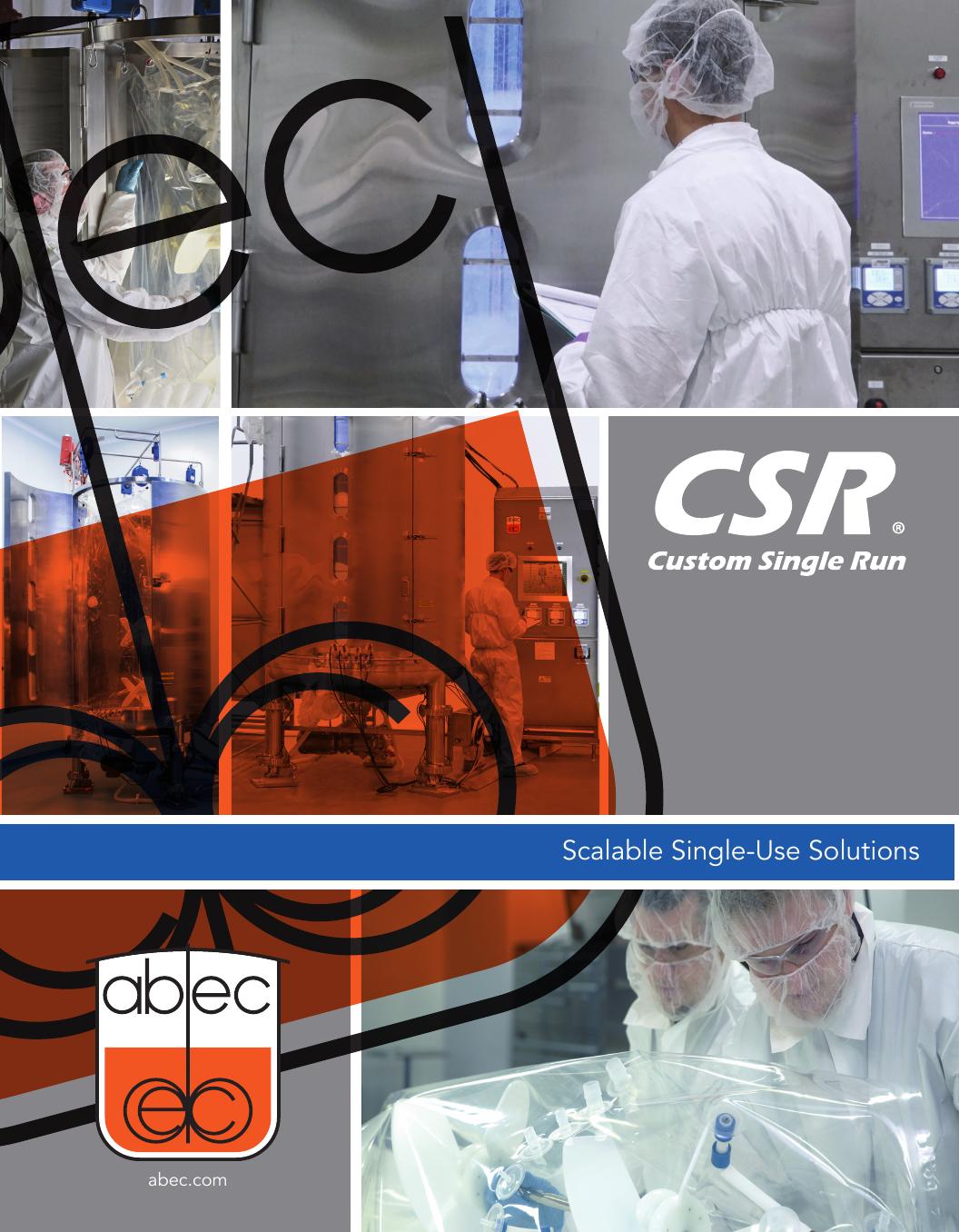 ABEC CSR Bioreactor 4000 L — oficjalna plansza techniczna rodziny CSR; funkcje należy potwierdzić dla exact konfiguracji.