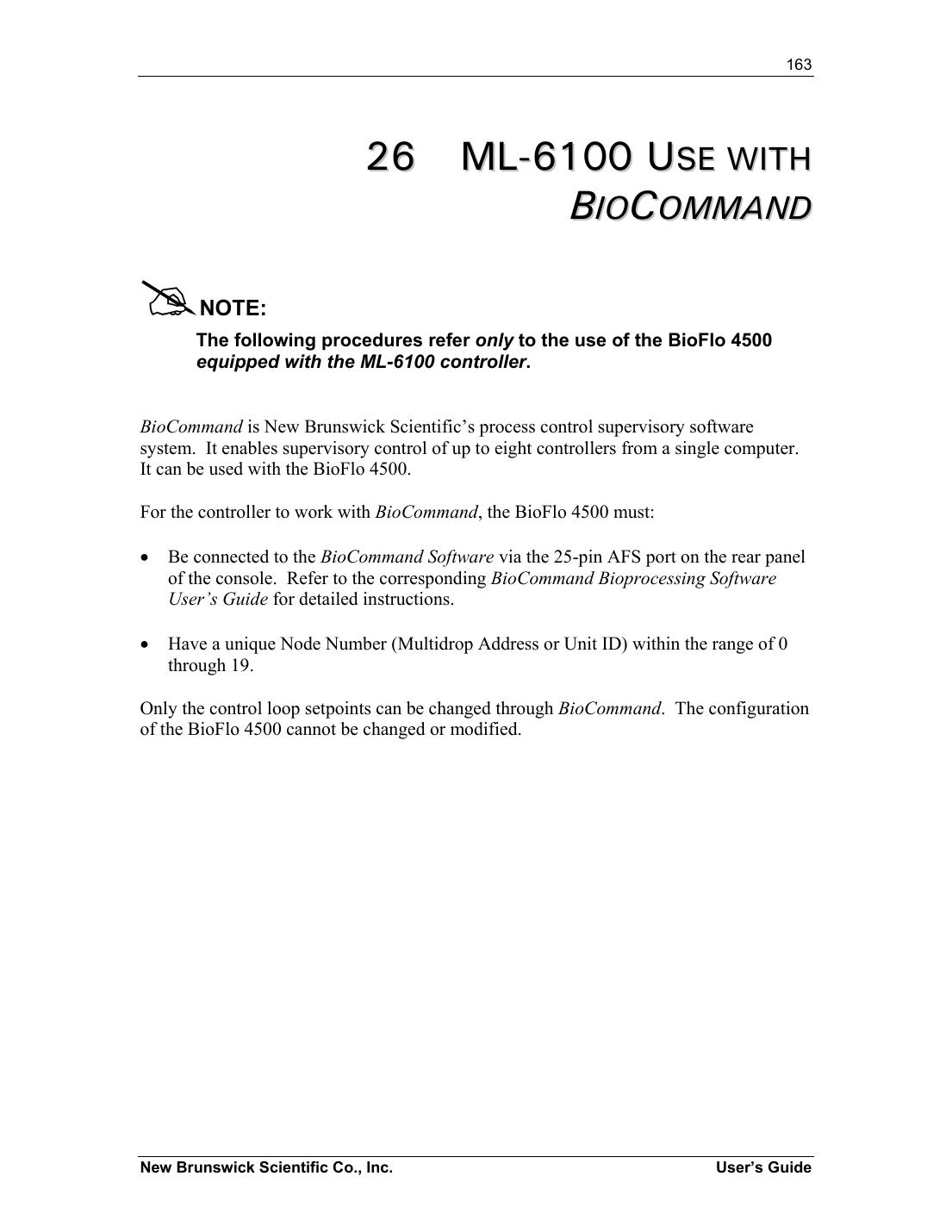 Instrukcja użycia ML-6100 z BioCommand