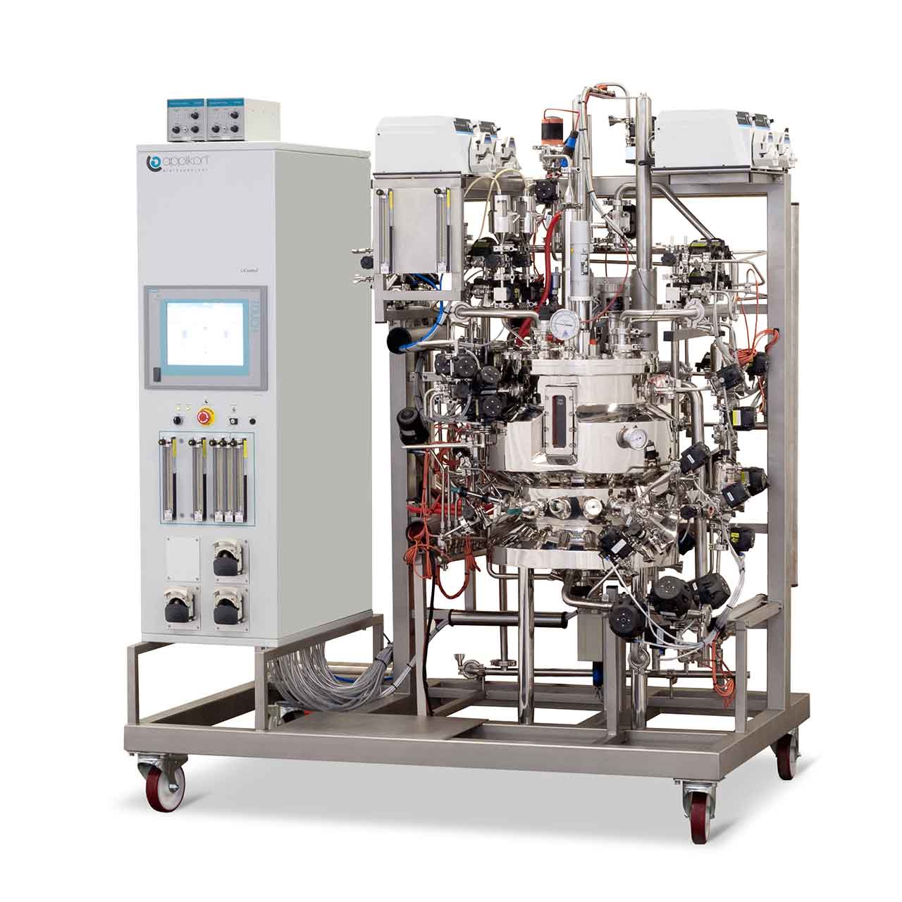 Kompletny stalowy system BioPilot na skidzie