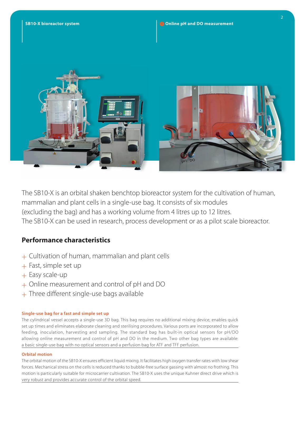 Kuhner Shaker SB10-X — oficjalna plansza produktu.
