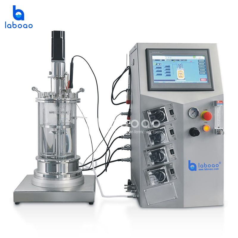 LABOAO XGC/XGJ Off-site Glass Bioreactor — widok 2 z materiałów producenta (800×800).