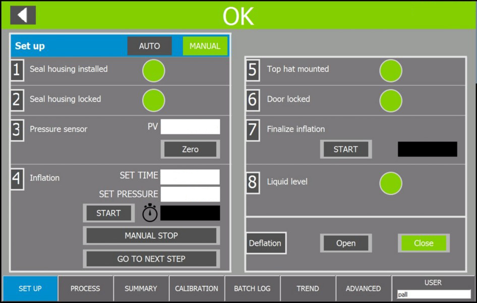 Sekwencja SET UP rodziny Allegro STR