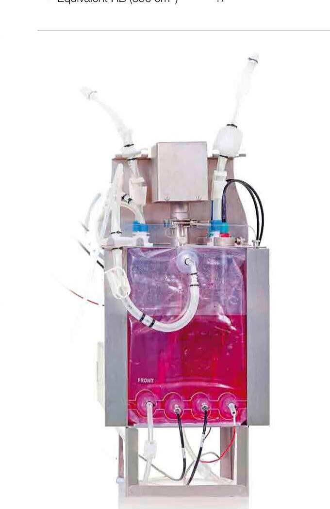 Sześcienny biocontainer PadReactor w holderze