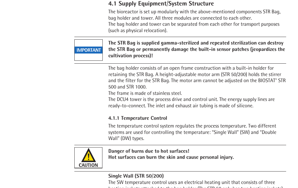 Opis systemów temperatury Single Wall i Double Wall