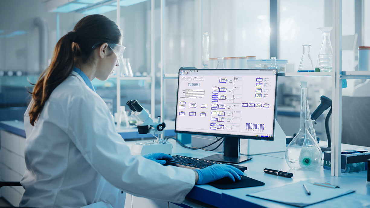 Laboratorium wykorzystujące ekran sterowania KYNOTA